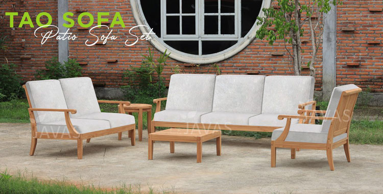Teak Patio Sofa Set by Le Javas Furniture